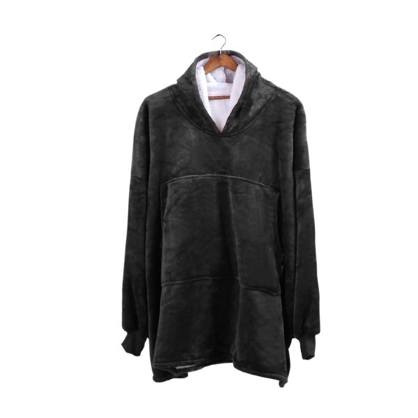 Plush Fleece Sherpa Hoodie Sweatshirt Huggle Blanket Pajamas