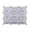 Cube Cabinet Shoe Storage Cabinet Organiser Shelf Stackable DIY 3 Column