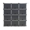 Cube Cabinet Shoe Storage Cabinet Organiser Shelf Stackable DIY 3 Column