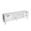 Wednesfield TV Cabinet Entertainment Unit Stand Storage Drawer Wooden Shelf