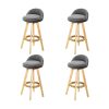 Fabric Swivel Bar Stool Kitchen Stool Dining Chair Barstools