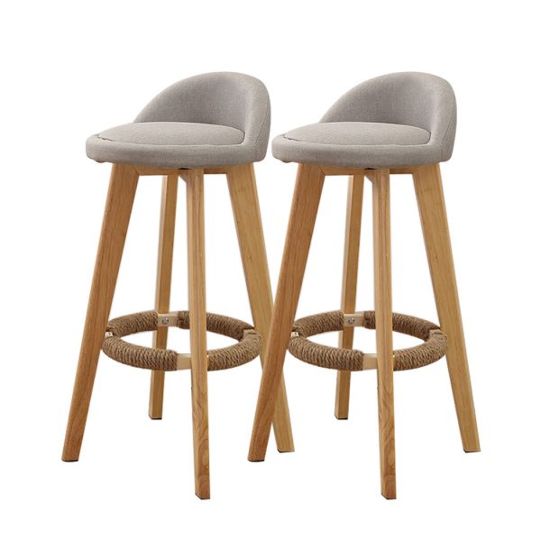 Fabric Swivel Bar Stool Kitchen Stool Dining Chair Barstools