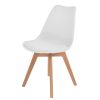 Retro Replica PU Leather Dining Chair Office Cafe Lounge Chairs