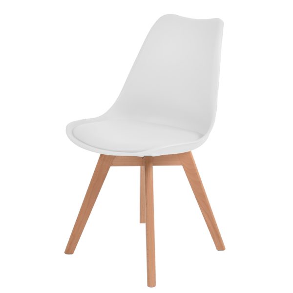 Retro Replica PU Leather Dining Chair Office Cafe Lounge Chairs