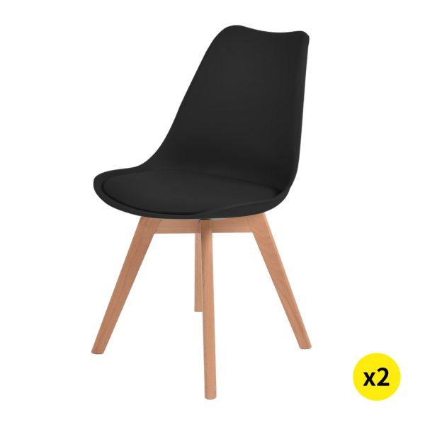 Retro Replica PU Leather Dining Chair Office Cafe Lounge Chairs