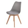 Retro Replica PU Leather Dining Chair Office Cafe Lounge Chairs