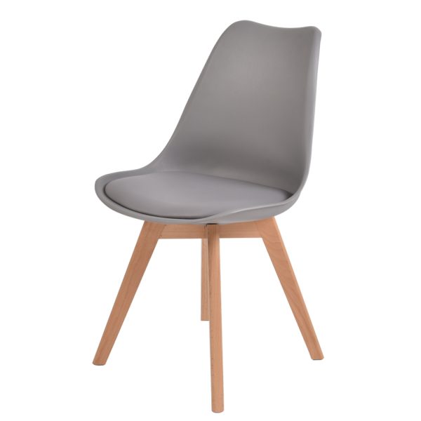 Retro Replica PU Leather Dining Chair Office Cafe Lounge Chairs