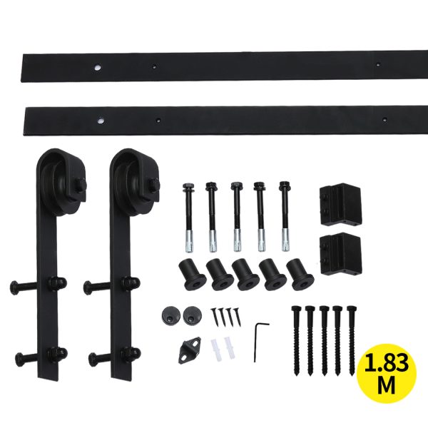 Antique Classic Style Barn Door Hardware Track Roller Kit