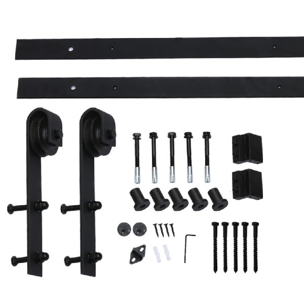 Antique Classic Style Barn Door Hardware Track Roller Kit