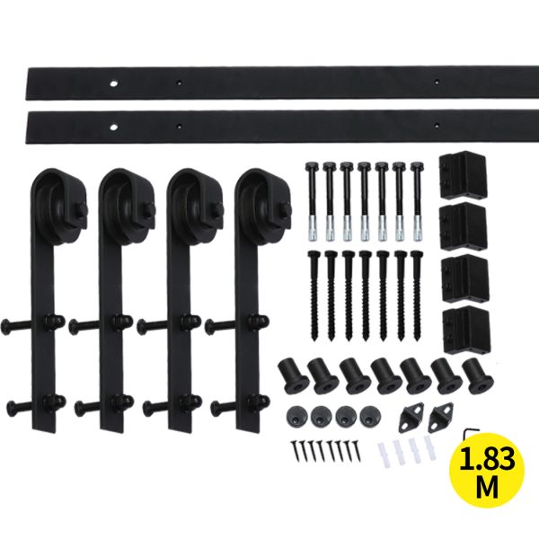 Antique Classic Style Barn Door Hardware Track Roller Kit