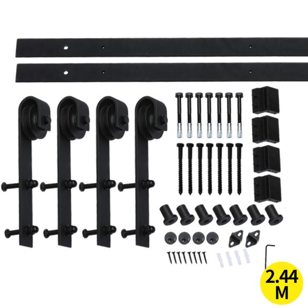 Antique Classic Style Barn Door Hardware Track Roller Kit