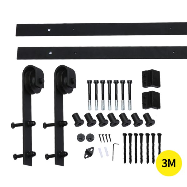 Antique Classic Style Barn Door Hardware Track Roller Kit