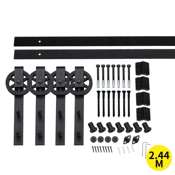 Antique Classic Style Barn Door Hardware Track Roller Kit