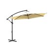 3M Outdoor Umbrella Cantilever Cover Garden Patio Beach Umbrellas Crank