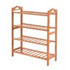 Bamboo Shoe Rack Storage Organizer Wooden Shelf Stand Shelves