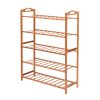 Bamboo Shoe Rack Storage Organizer Wooden Shelf Stand Shelves