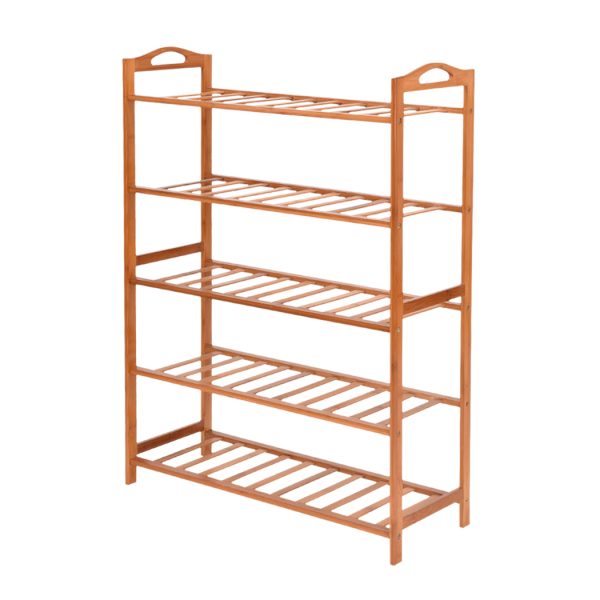 Bamboo Shoe Rack Storage Organizer Wooden Shelf Stand Shelves