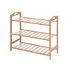 Bamboo Shoe Rack Storage Organizer Wooden Shelf Stand Shelves