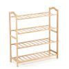 Bamboo Shoe Rack Storage Wooden Organizer Shelf Stand