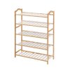 Bamboo Shoe Rack Storage Wooden Organizer Shelf Stand