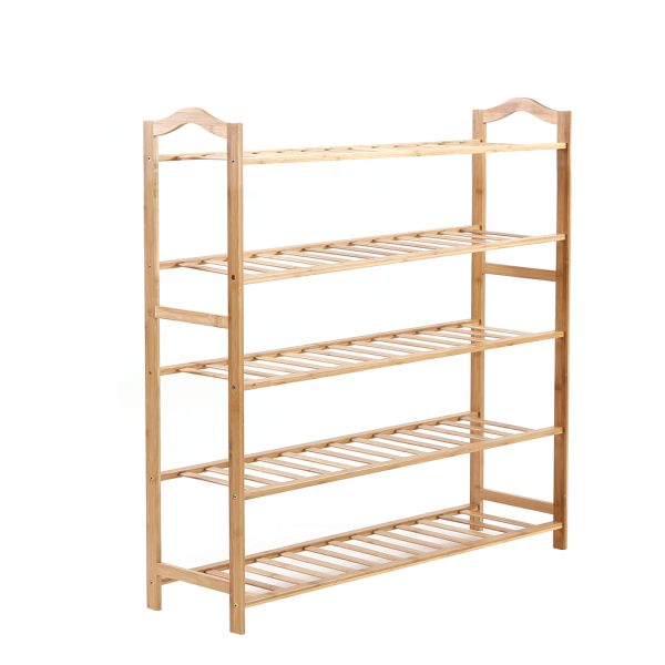Bamboo Shoe Rack Storage Wooden Organizer Shelf Stand