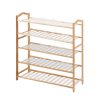Bamboo Shoe Rack Storage Wooden Organizer Shelf Stand