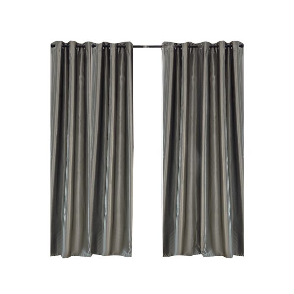 2X Blockout Curtains Blackout Curtain Bedroom Window Eyelet