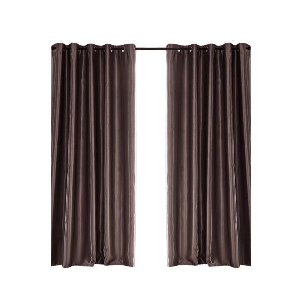 2X Blockout Curtains Blackout Curtain Bedroom Window Eyelet