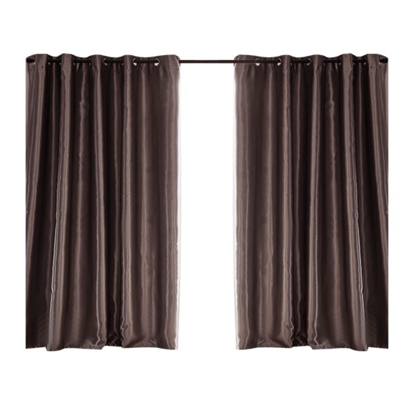 2X Blockout Curtains Blackout Curtain Bedroom Window Eyelet