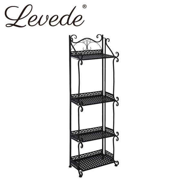Plant Stand Outdoor Indoor Metal Flower Pots Rack Garden Shelf