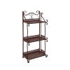 Plant Stand Outdoor Indoor Metal Flower Pots Rack Garden Shelf