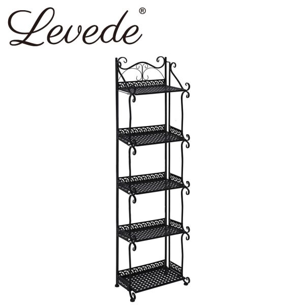 Plant Stand Outdoor Indoor Metal Flower Pots Rack Garden Shelf