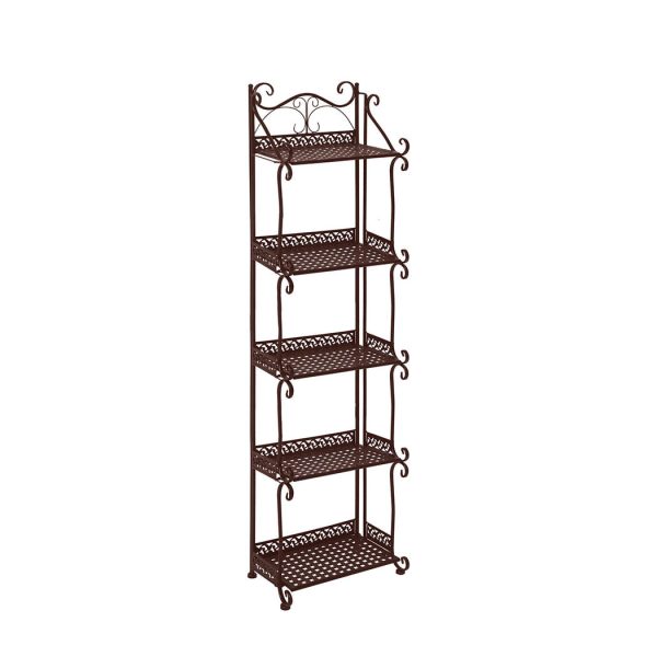 Plant Stand Outdoor Indoor Metal Flower Pots Rack Garden Shelf
