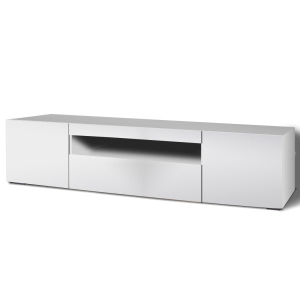 Moss TV Cabinet Entertainment Unit Stand RGB LED Furniture Wooden Shelf