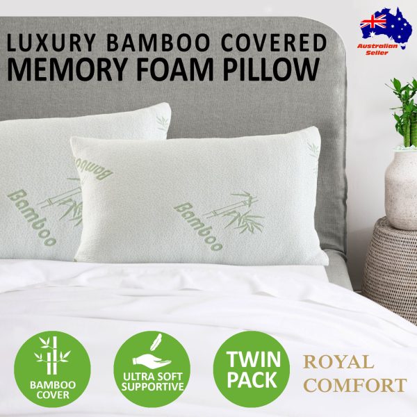 Royal Comfort Bamboo Covered Memory Foam Pillow