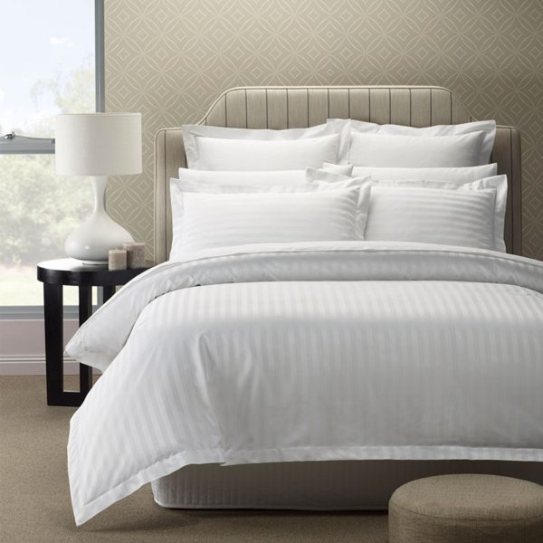 Royal Comfort 1200 Thread count Damask Stripe Cotton Blend Quilt Cover Sets