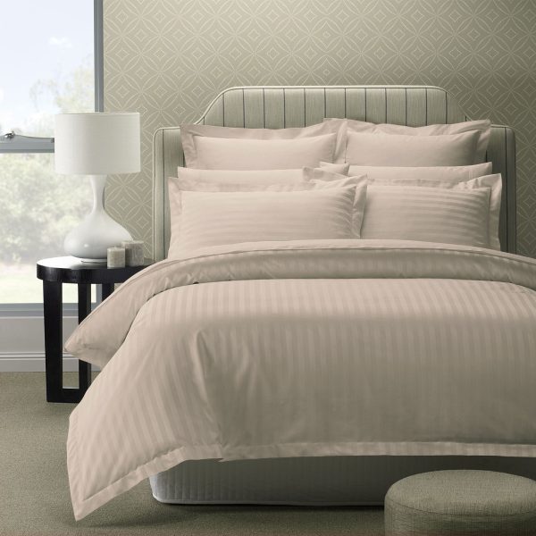 Royal Comfort 1200 Thread count Damask Stripe Cotton Blend Quilt Cover Sets