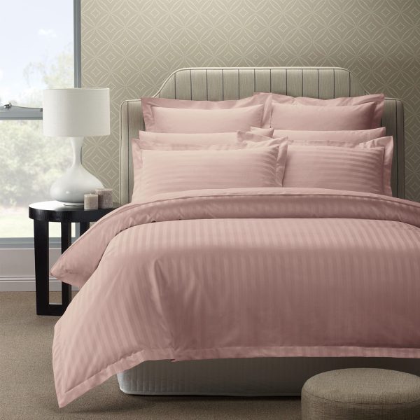 Royal Comfort 1200 Thread count Damask Stripe Cotton Blend Quilt Cover Sets