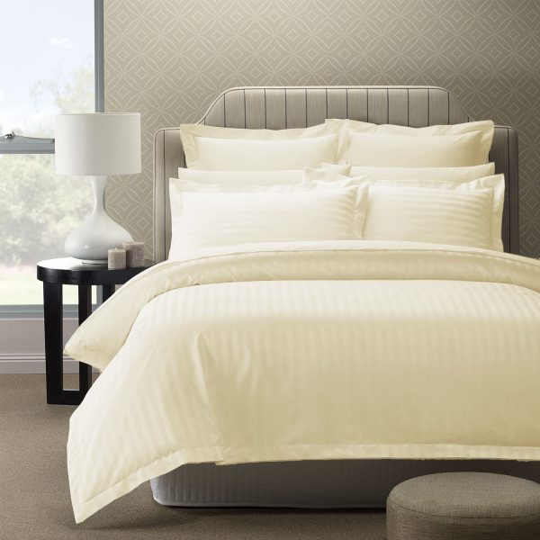 Royal Comfort 1200 Thread count Damask Stripe Cotton Blend Quilt Cover Sets