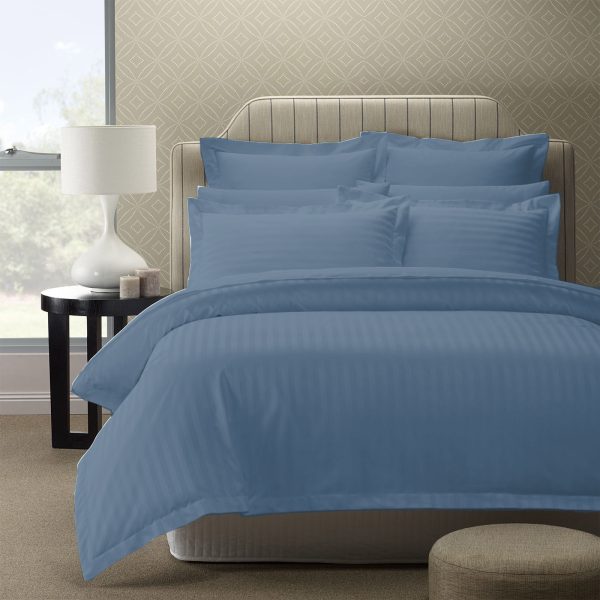 Royal Comfort 1200 Thread count Damask Stripe Cotton Blend Quilt Cover Sets