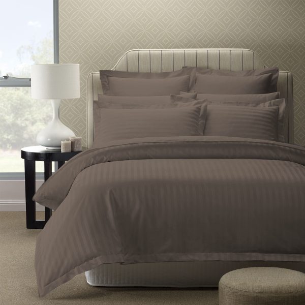 Royal Comfort 1200 Thread count Damask Stripe Cotton Blend Quilt Cover Sets