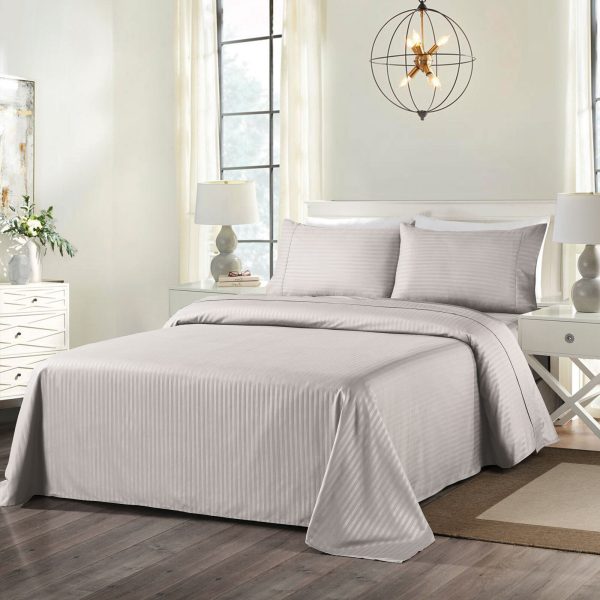 Royal Comfort Blended Bamboo Sheet Set with Stripes