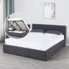 Kelly Luxury Gas Lift Bed Frame w/ Headboard