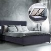Jupiter Luxury Gas Lift Bed with Headboard (Model 1) – KING, Charcoal
