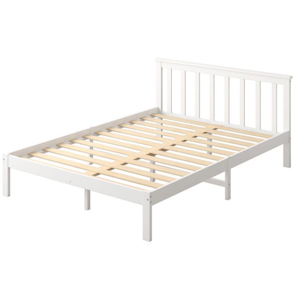 Amesbury Wooden Bed Frame Full Size Mattress Base Timber