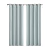 2x Blockout Curtains Panels 3 Layers Eyelet Room Darkening – 132 x 160 cm, Grey