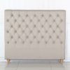 Bed Head French Provincial Headboard Upholsterd Fabric