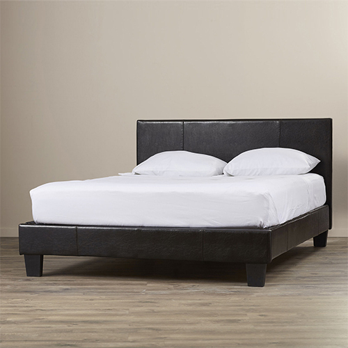 Armthorpe Double Size Leatheratte Bed Frame with Metal Joint Slat Base