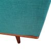 Wibsey Sofa Teal Fabric Lounge Set for Living Room Couch with Wooden Frame