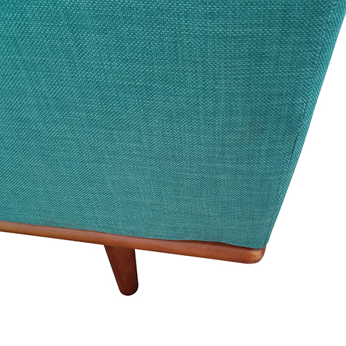 Wibsey Sofa Teal Fabric Lounge Set for Living Room Couch with Wooden Frame